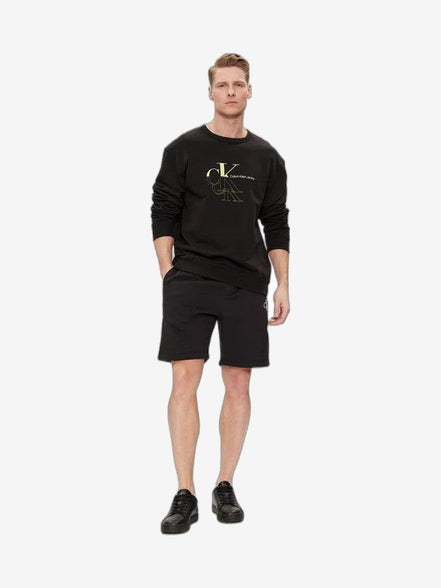 CALVIN KLEIN Felpa Uomo Bianco Cotone