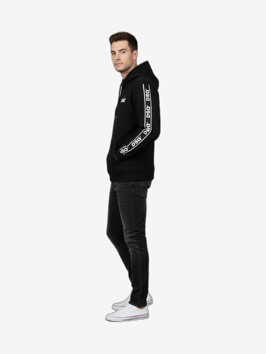 DSQ2 Felpa Unisex Nero Cotone
