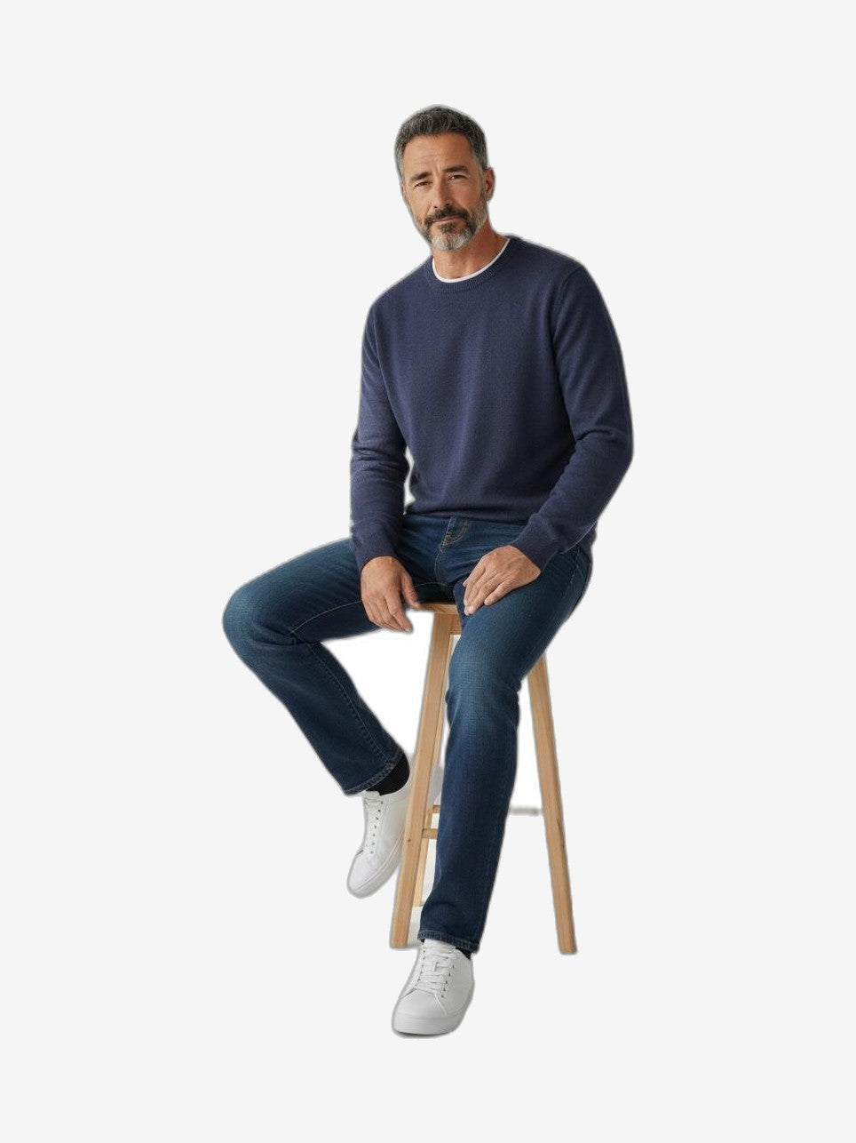 ICEBERG Rundhalsausschnitt Herren Marineblau Crewneck