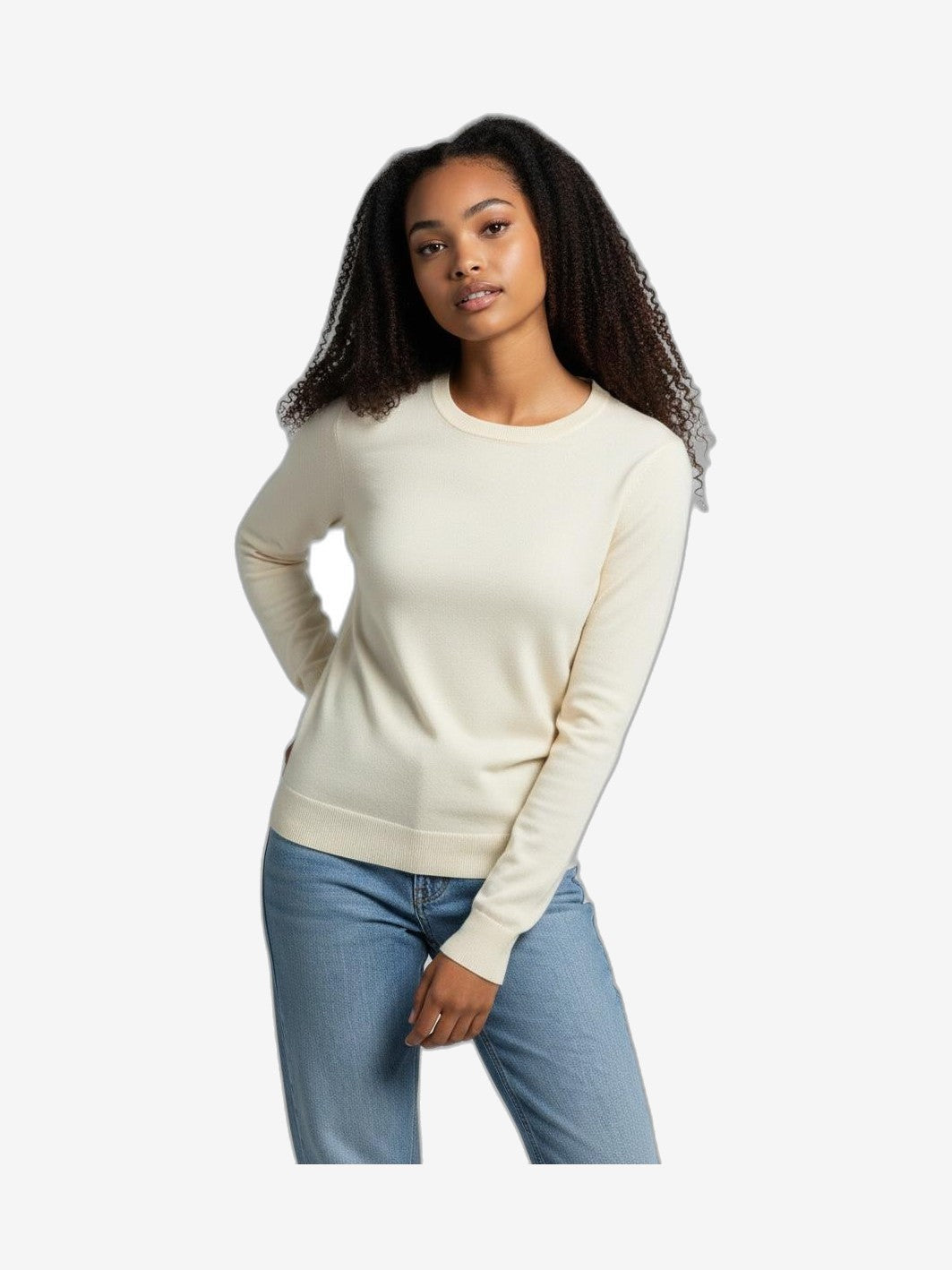 MARIUCCIA MILANO Crew Neck Women's Blue Cotton Crew Neck