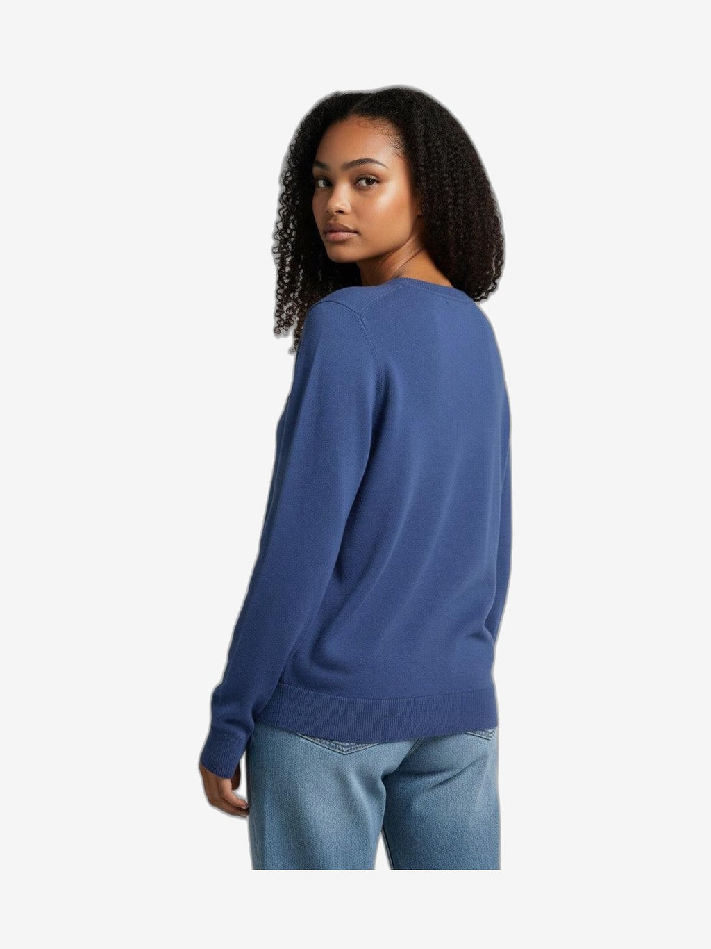 MARIUCCIA MILANO Cuello Redondo Mujer Azul Algodón Cuello Redondo