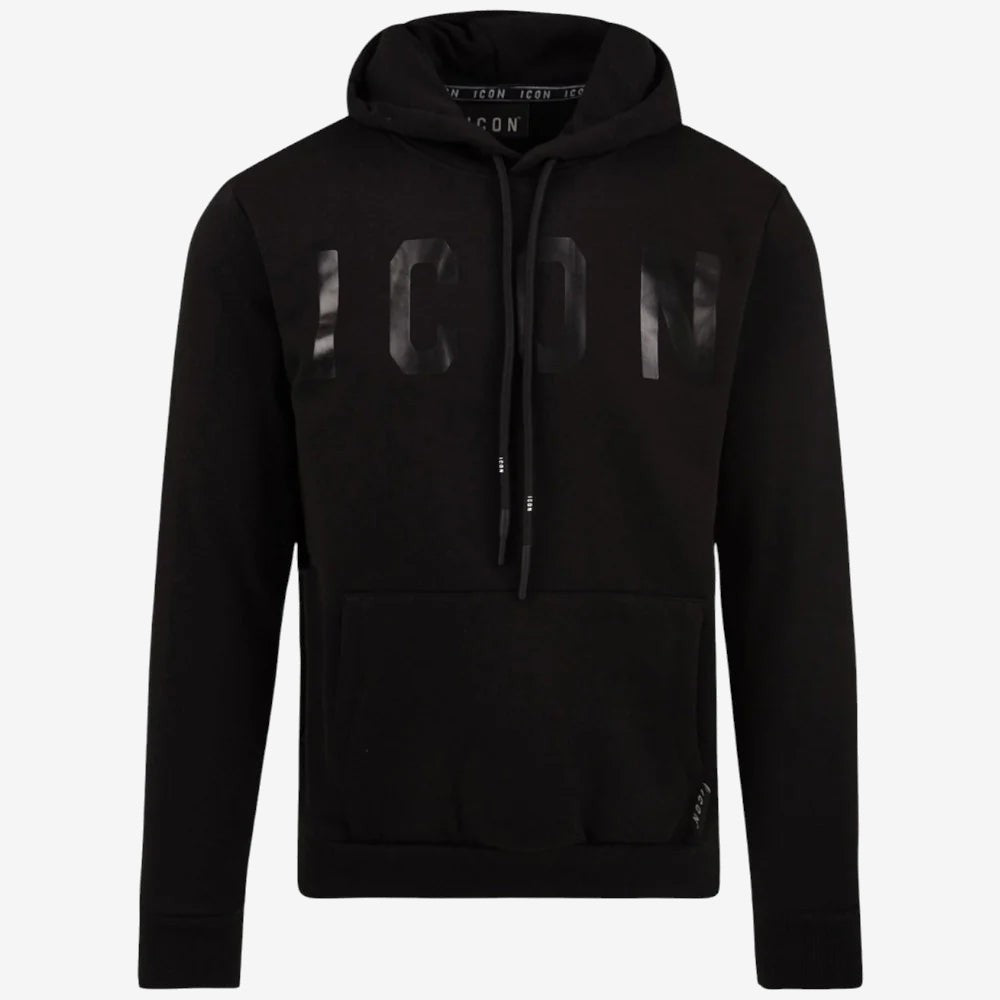 ICON Felpa Unisex Nero Cotone