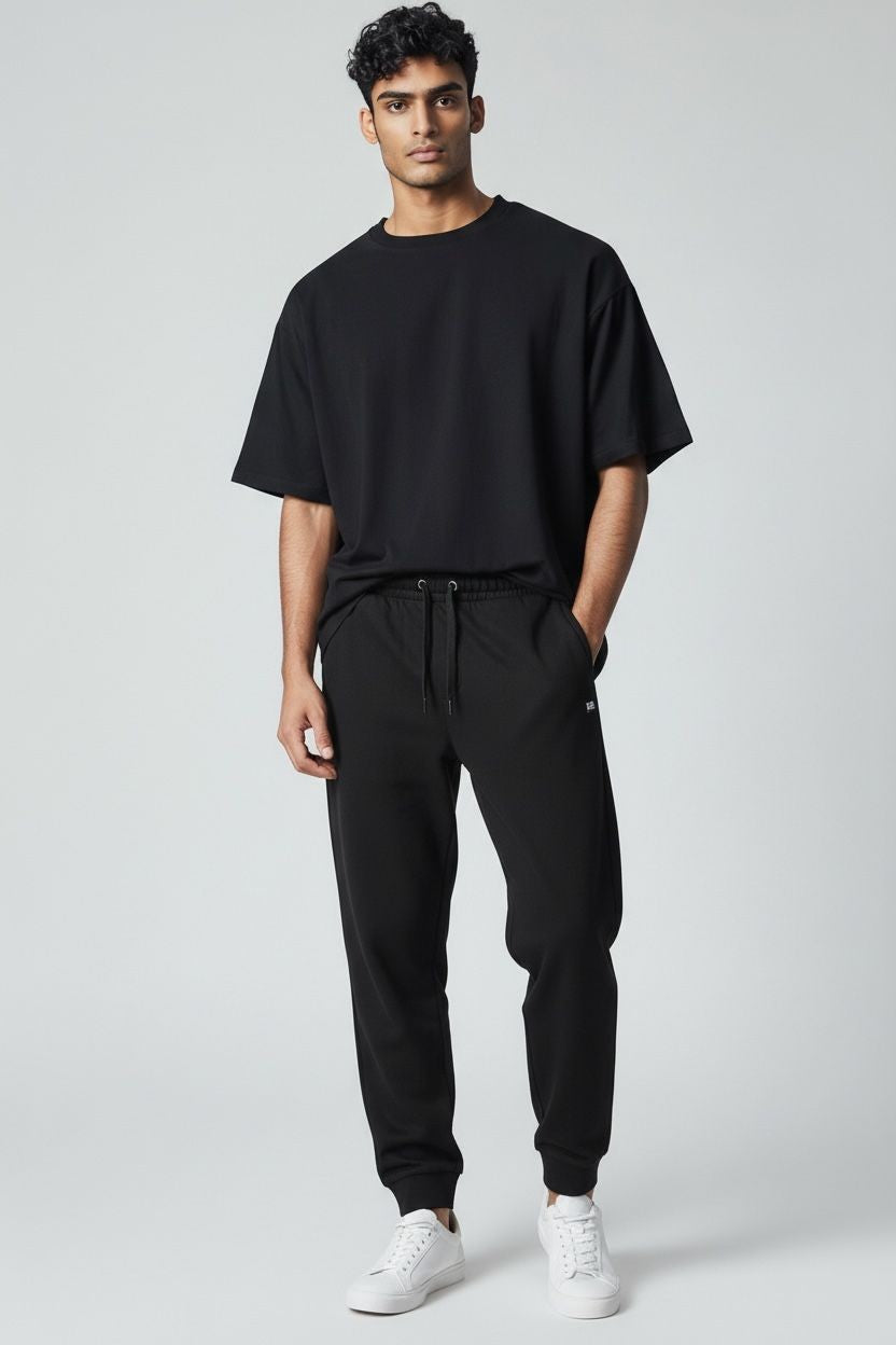 ICEBERG Pantaloni Uomo Nero Cotone