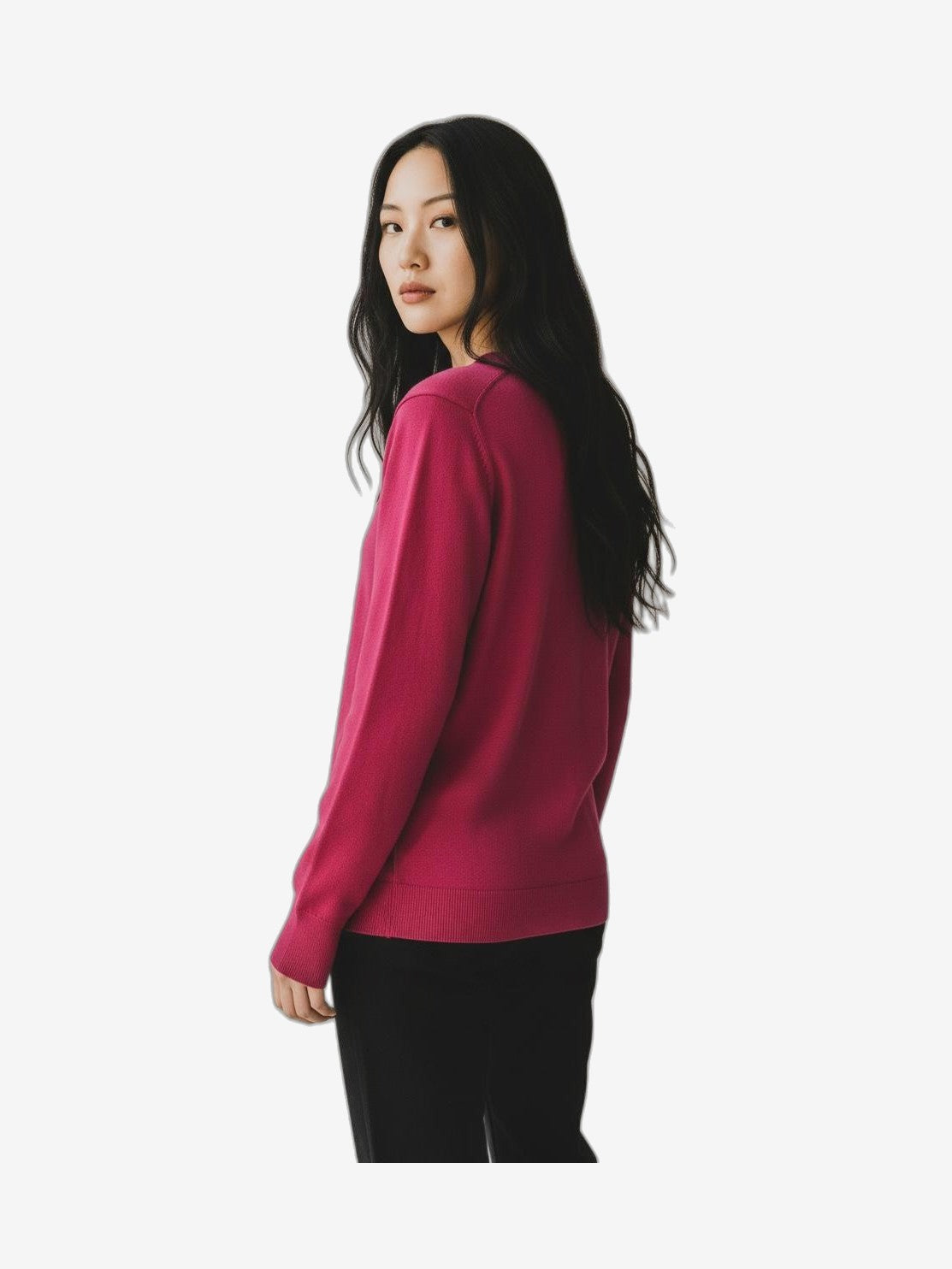 U.S. POLO Maglieria Donna Rosso Cotone Girocollo