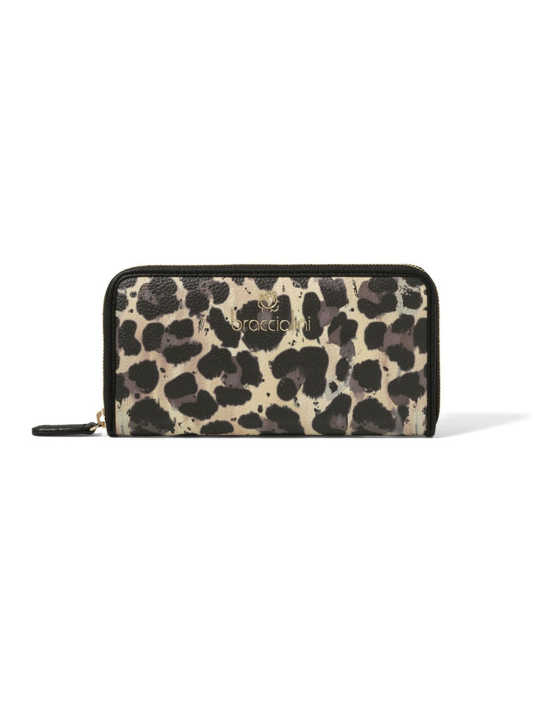 Women's Zip Wallet - Léonie Design - Polyester + Polyurethane