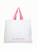Azelia Chic Women's Shopper Bag - 70% Cotton - PU Leather