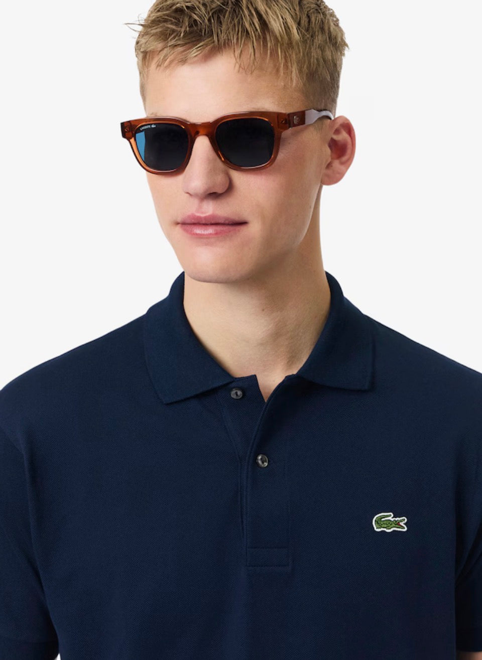 T-Shirt La coste Uomo Blu Navy