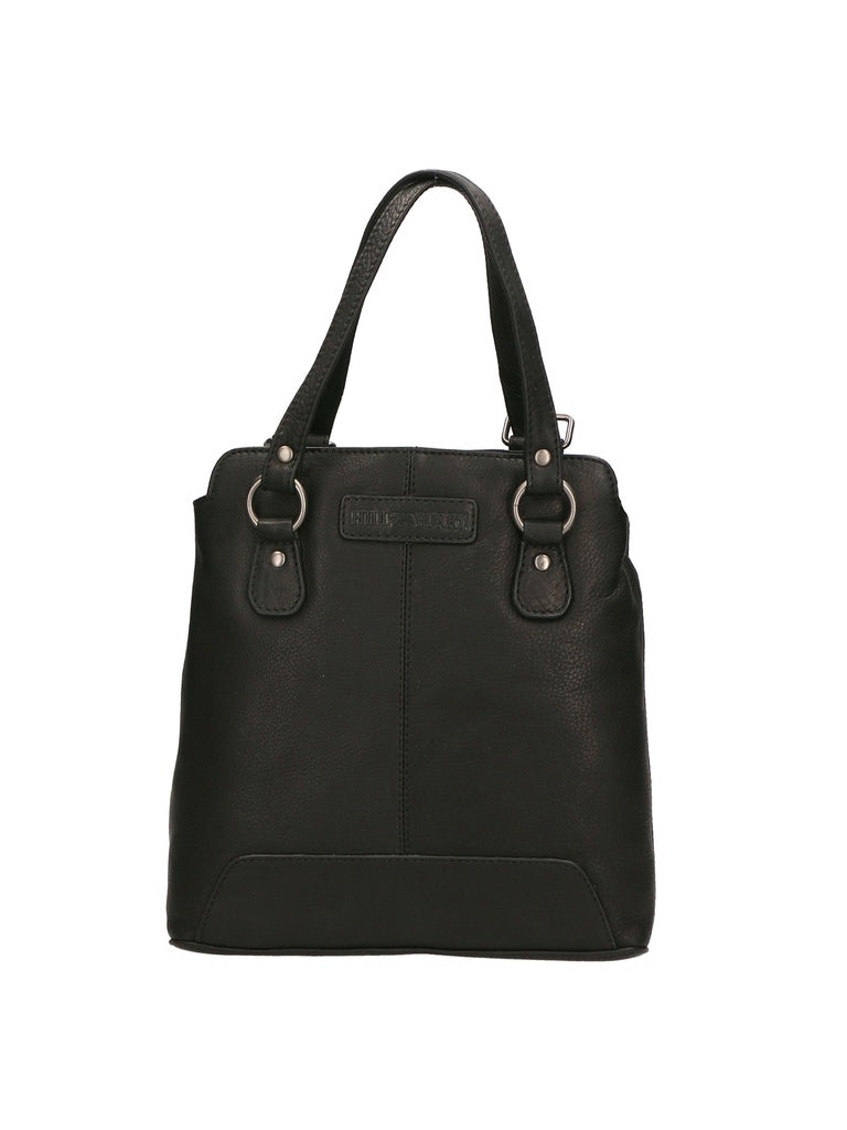 Men's Genuine Leather Shoulder Bag - False Model - Convertible