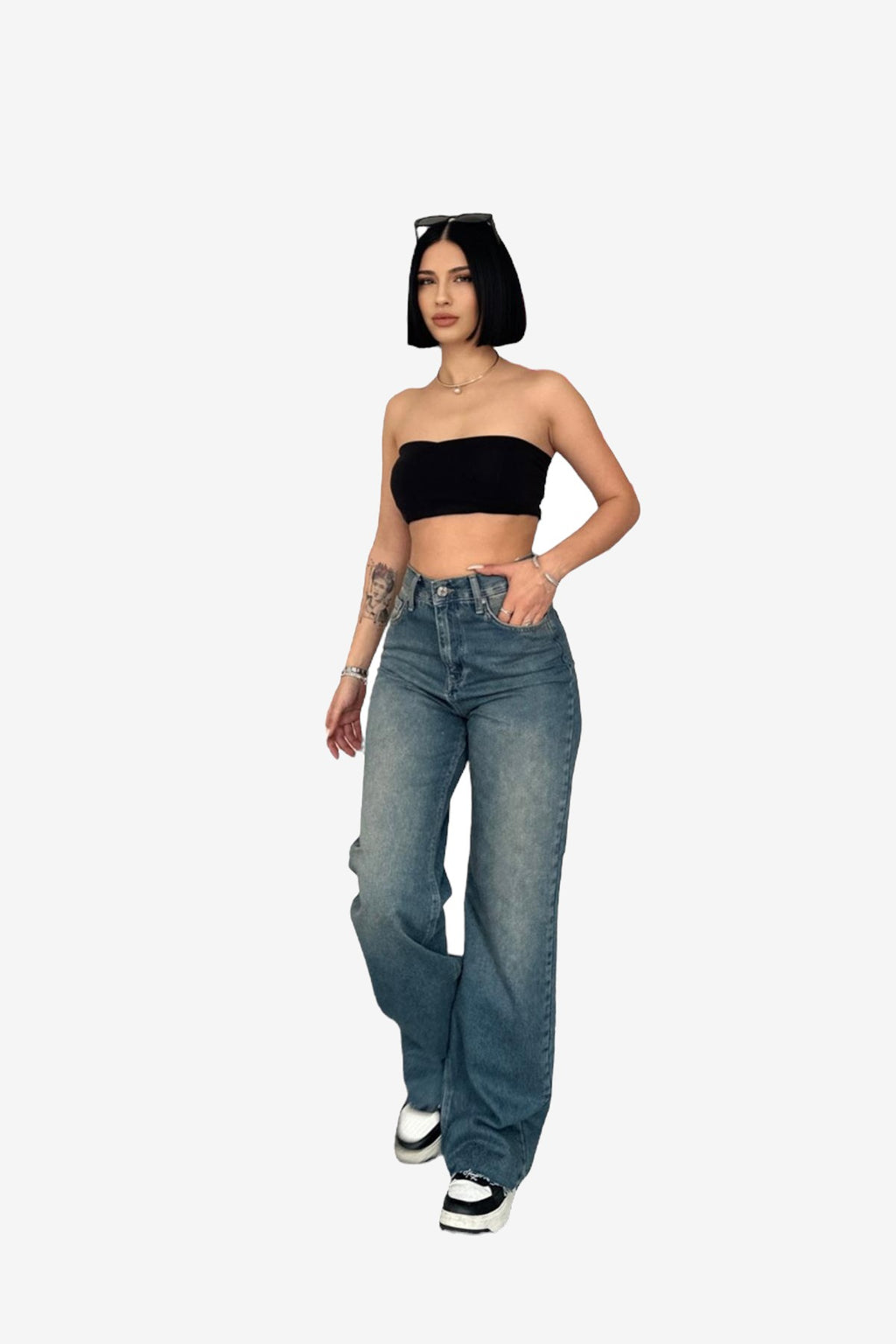 LONCA Jeans Damen Blau