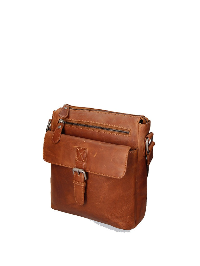 Men's Genuine Leather Sling Bag - False Model - Casual