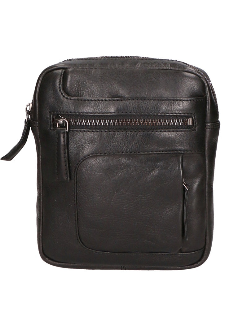 Genuine Leather Crossbody Bag - False Model - 100% Cowhide Leather