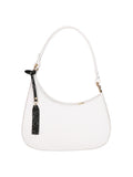 Women's Shoulder Bag - False Design - Genuine Leather