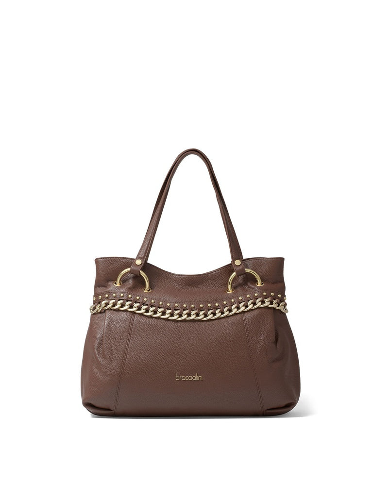 Women's Shoulder Bag - Evanthe Lux Model - 100% Leather