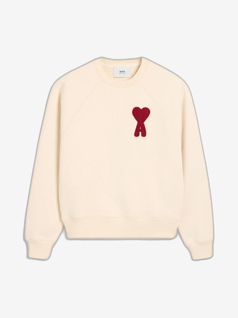 AMI PARIS Felpa Uomo Beige Felpa