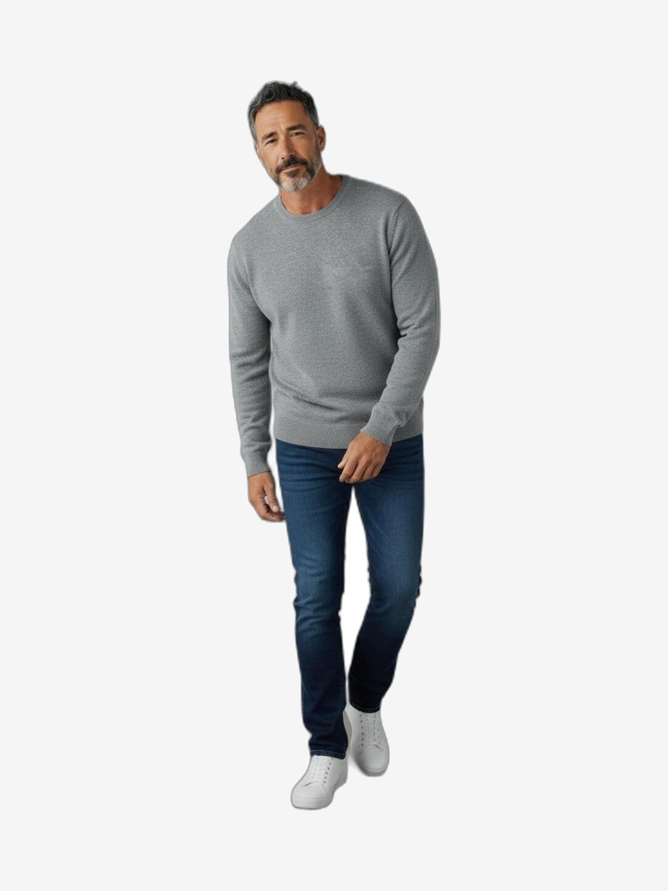 ICEBERG Men's Grey Crewneck Sweater