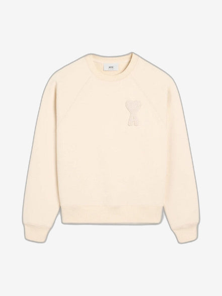 AMI PARIS Felpa Uomo Beige Felpa