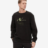 CALVIN KLEIN Felpa Uomo Bianco Cotone