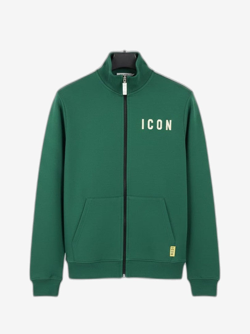 ICON Giacca Unisex Bianco Cotone Collo Alto