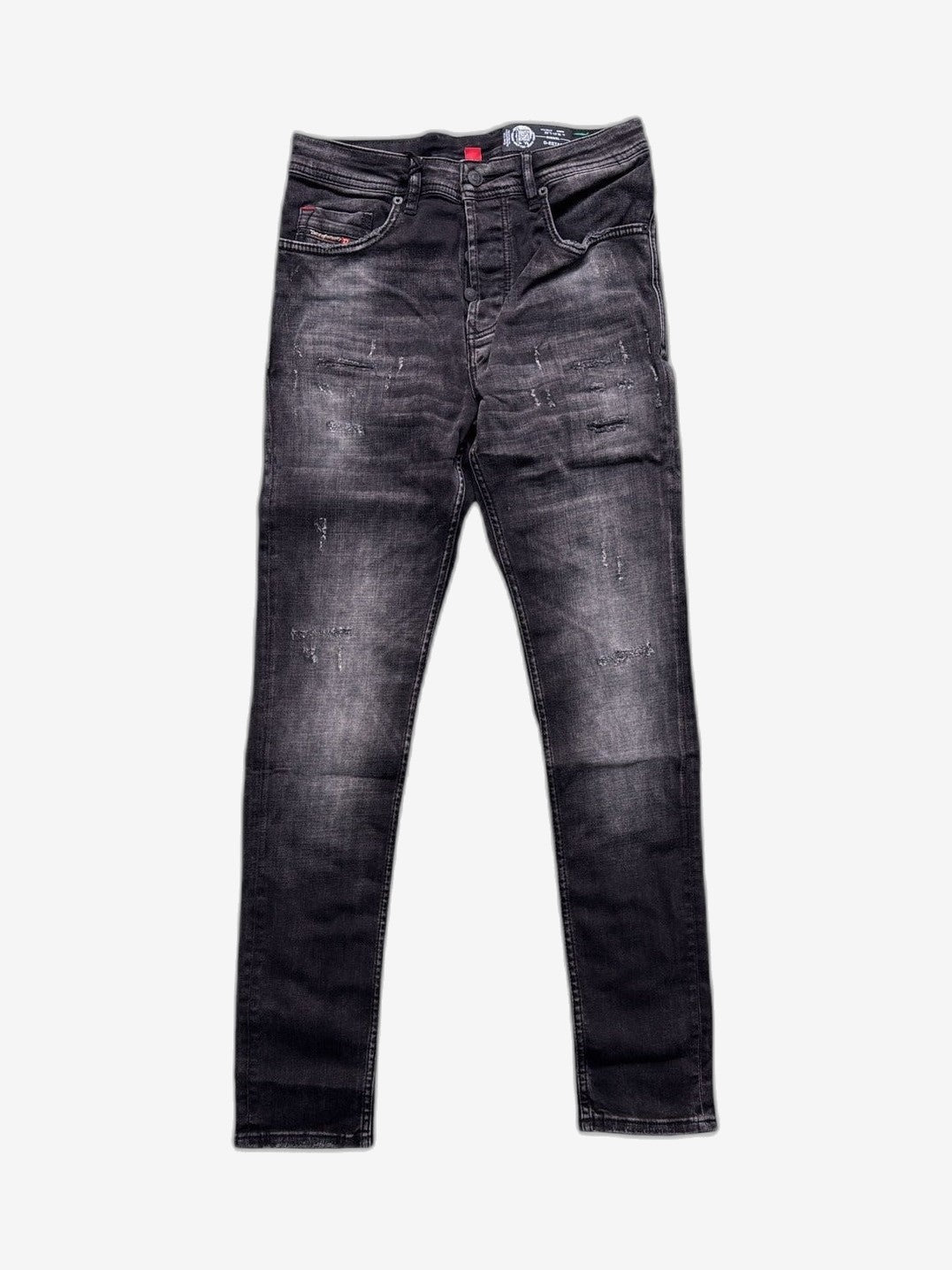 DIESEL Jeans Uomo Nero Cotone
