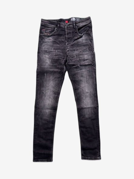 DIESEL Jeans Uomo Nero Cotone