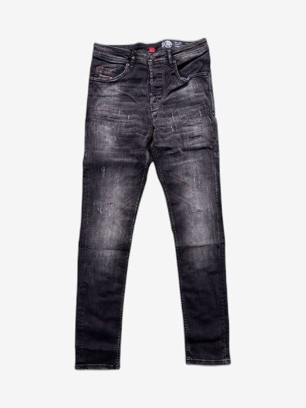 DIESEL Jeans Uomo Nero Cotone