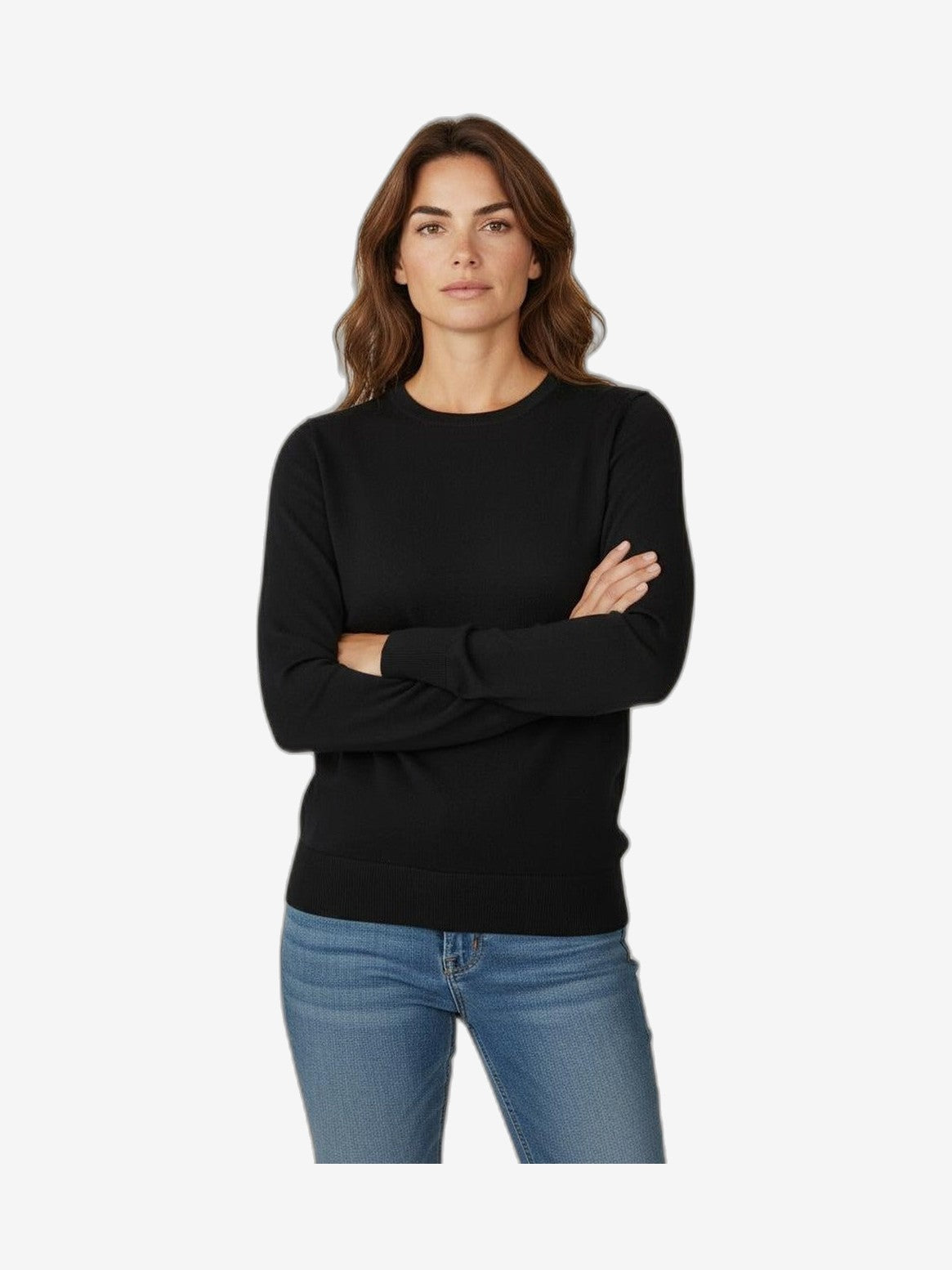 MARIUCCIA MILANO Cuello Redondo Mujer Azul Algodón Cuello Redondo