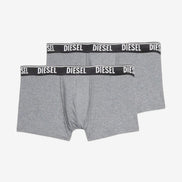 DIESEL Boxer Uomo Grigio Cotone
