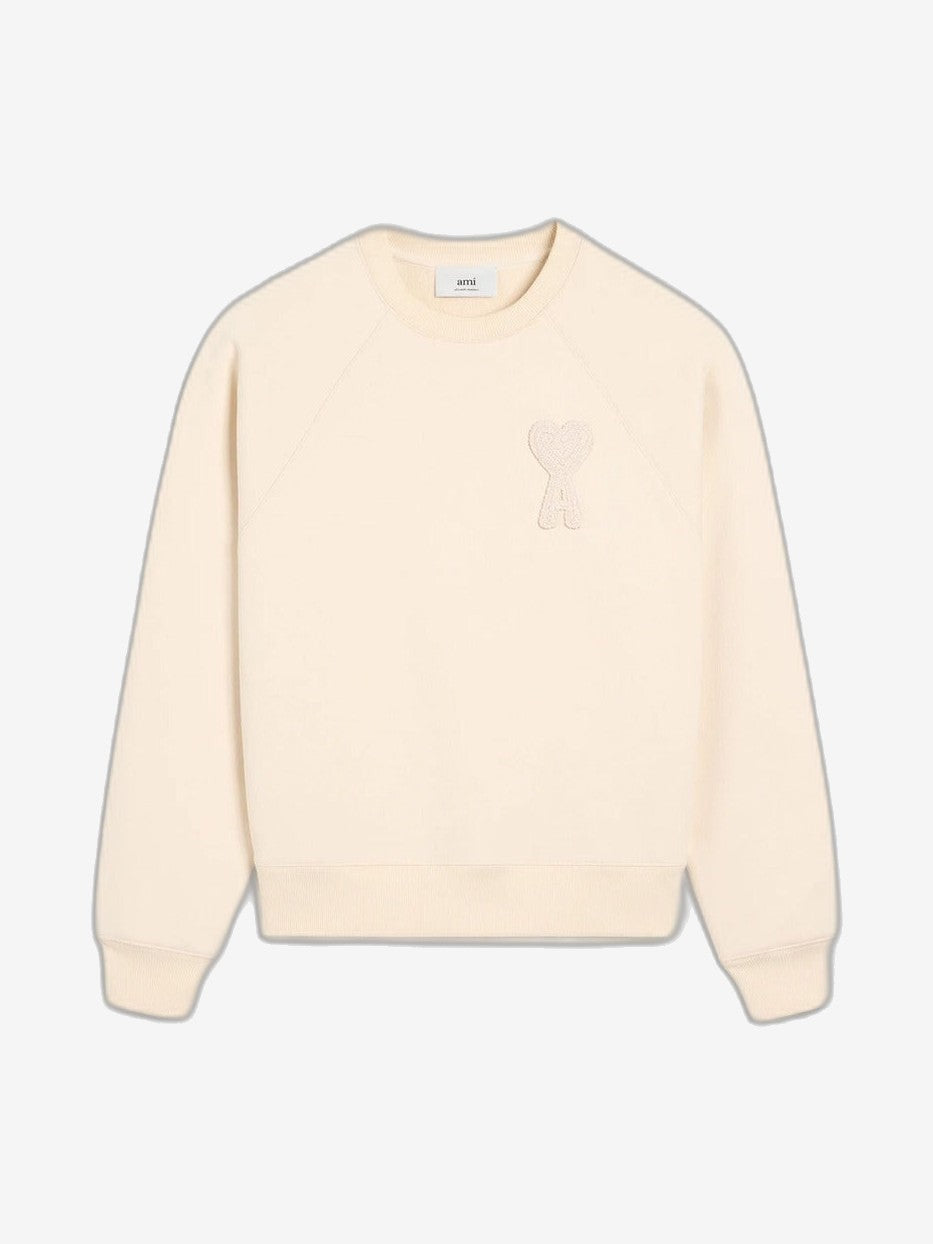 AMI PARIS Felpa Uomo Beige Felpa
