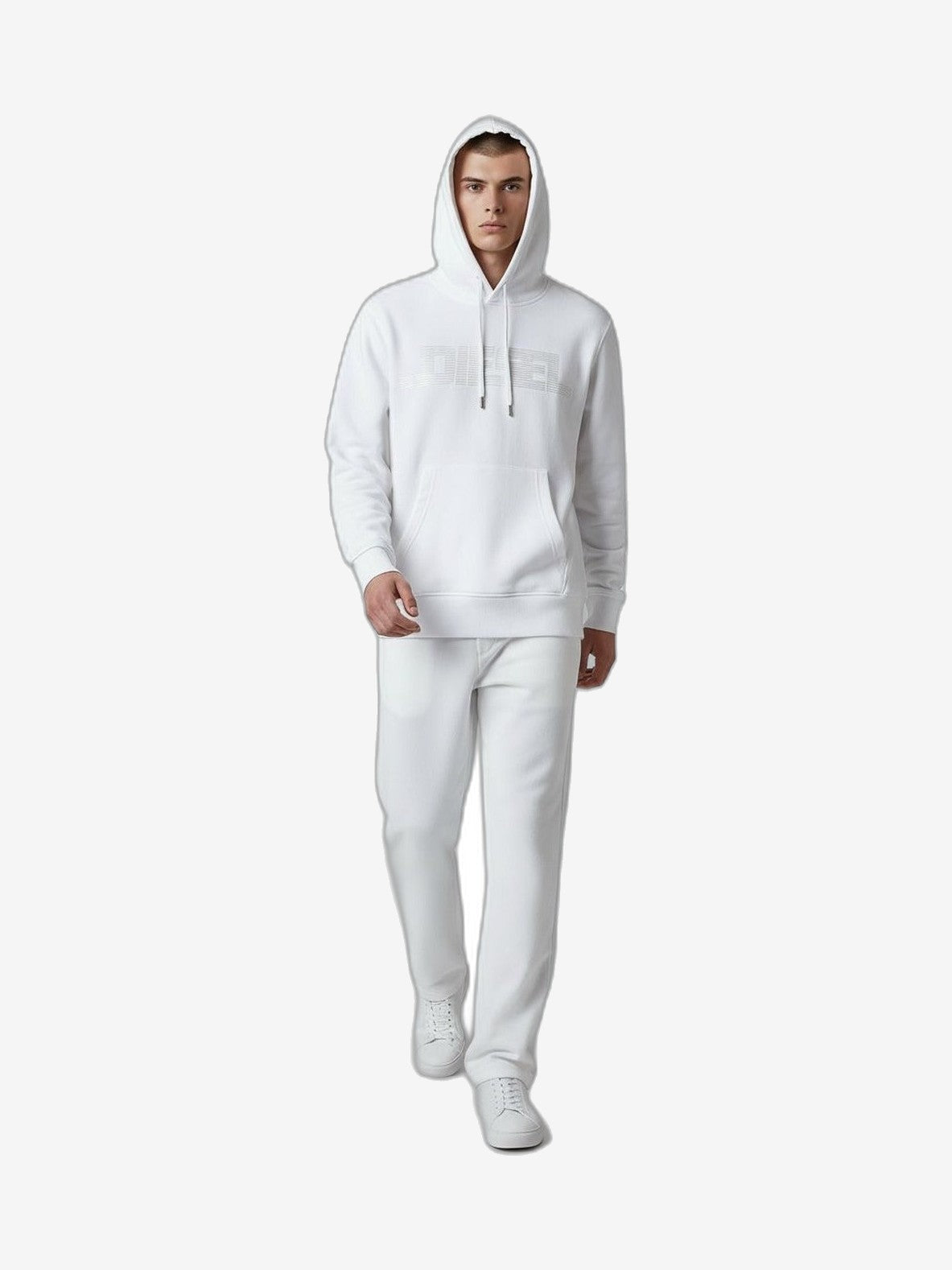 DIESEL Felpa Uomo Bianco Cotone