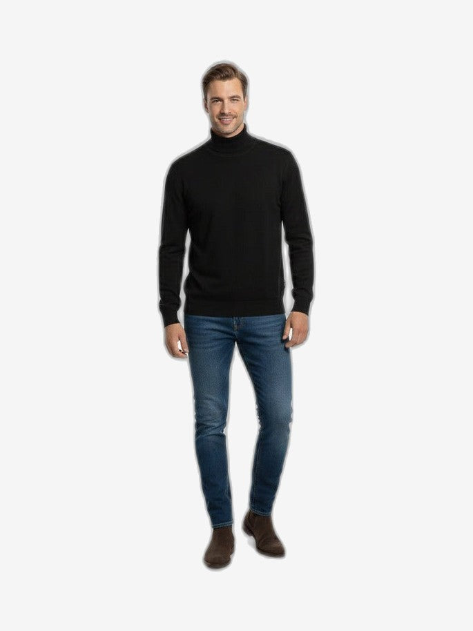 ICEBERG Dolcevita Uomo Nero Cotone Collo Alto
