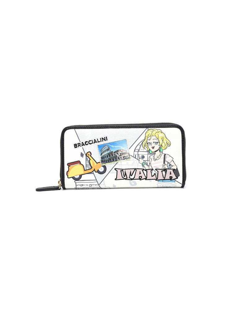 Women's Wallet - Vesuvia Model - Polyester + Polyurethane Blend