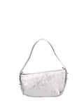 Women's Shoulder Bag - False Model - Genuine Leather & Metal