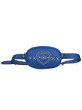 Borsa marsupio da donna in vera pelle sauvage con borchie. Prodotto artigianale italiano. Made in Italy