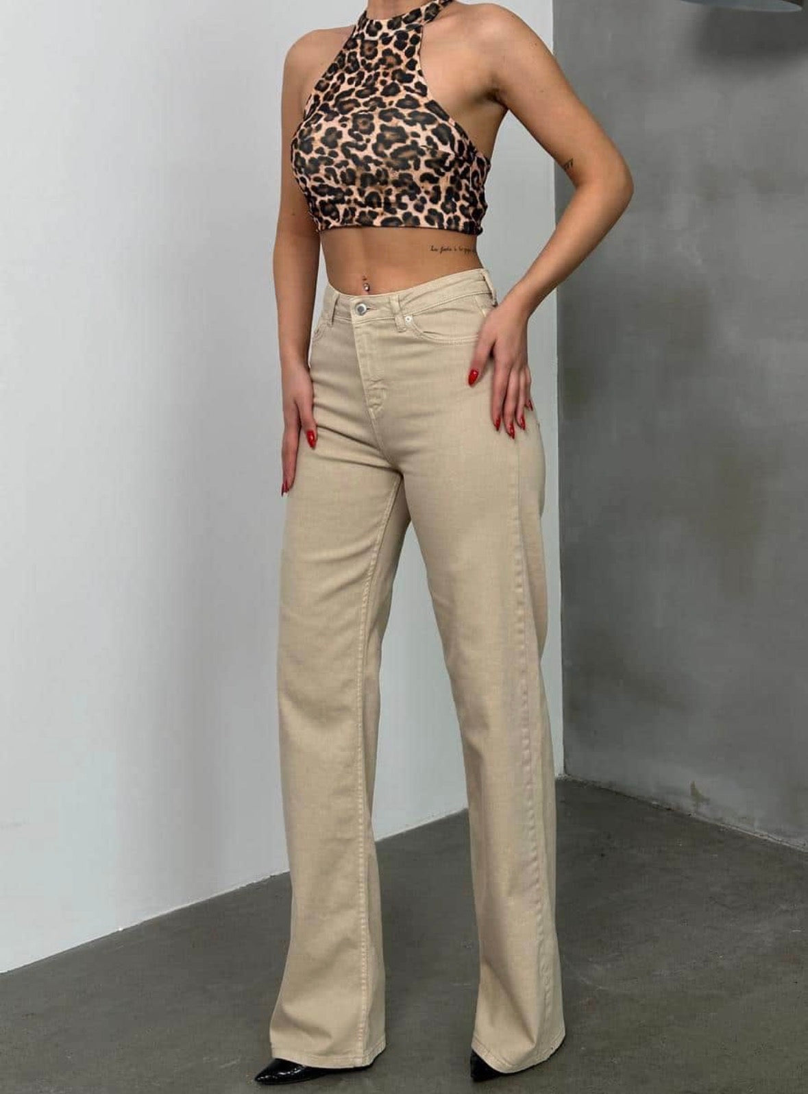 Lonca Jeans Donna Beige