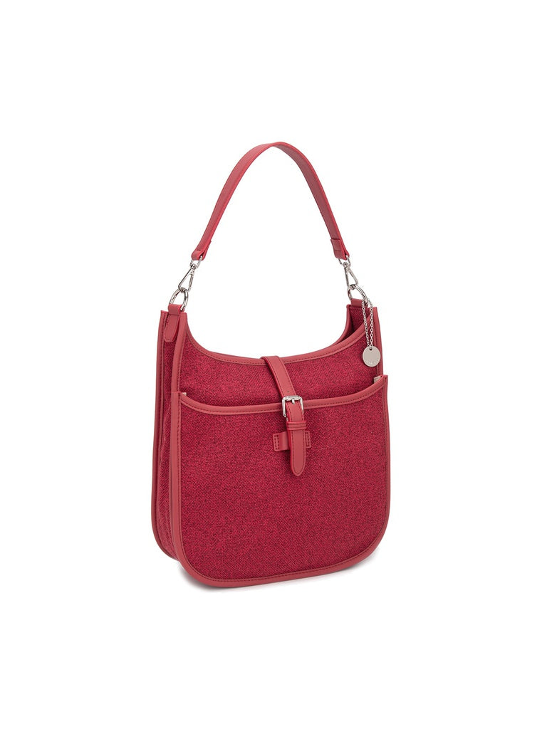 Women's Shoulder Bag - Valoria Plus Model - Polyester/Polyurethane