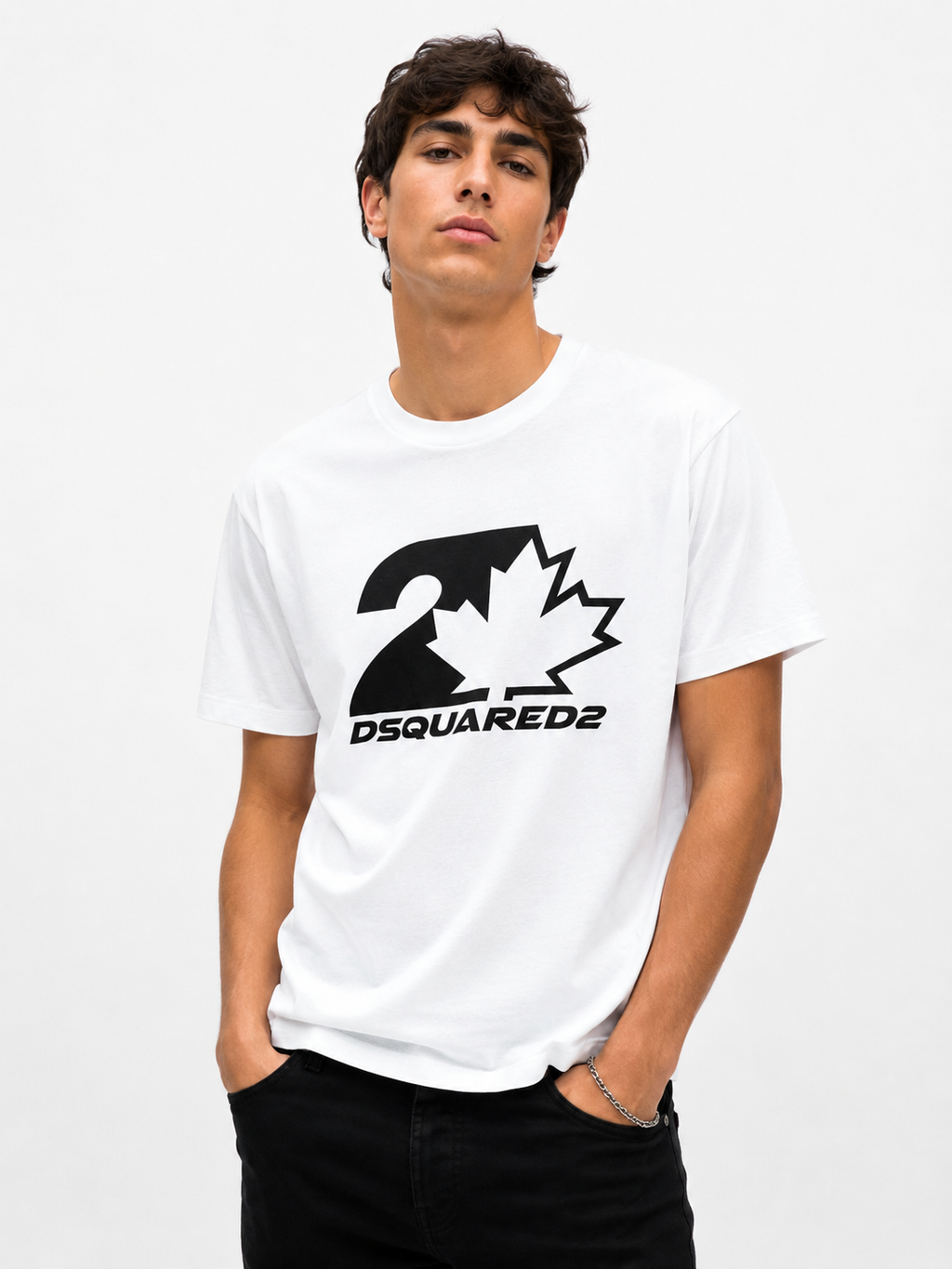 Dsquared2 T-Shirt Uomo Bianco