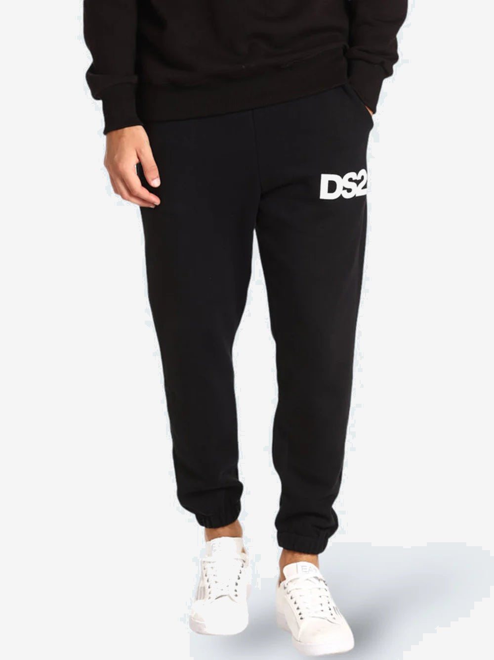 DS2 Pantaloni Uomo Nero Cotone