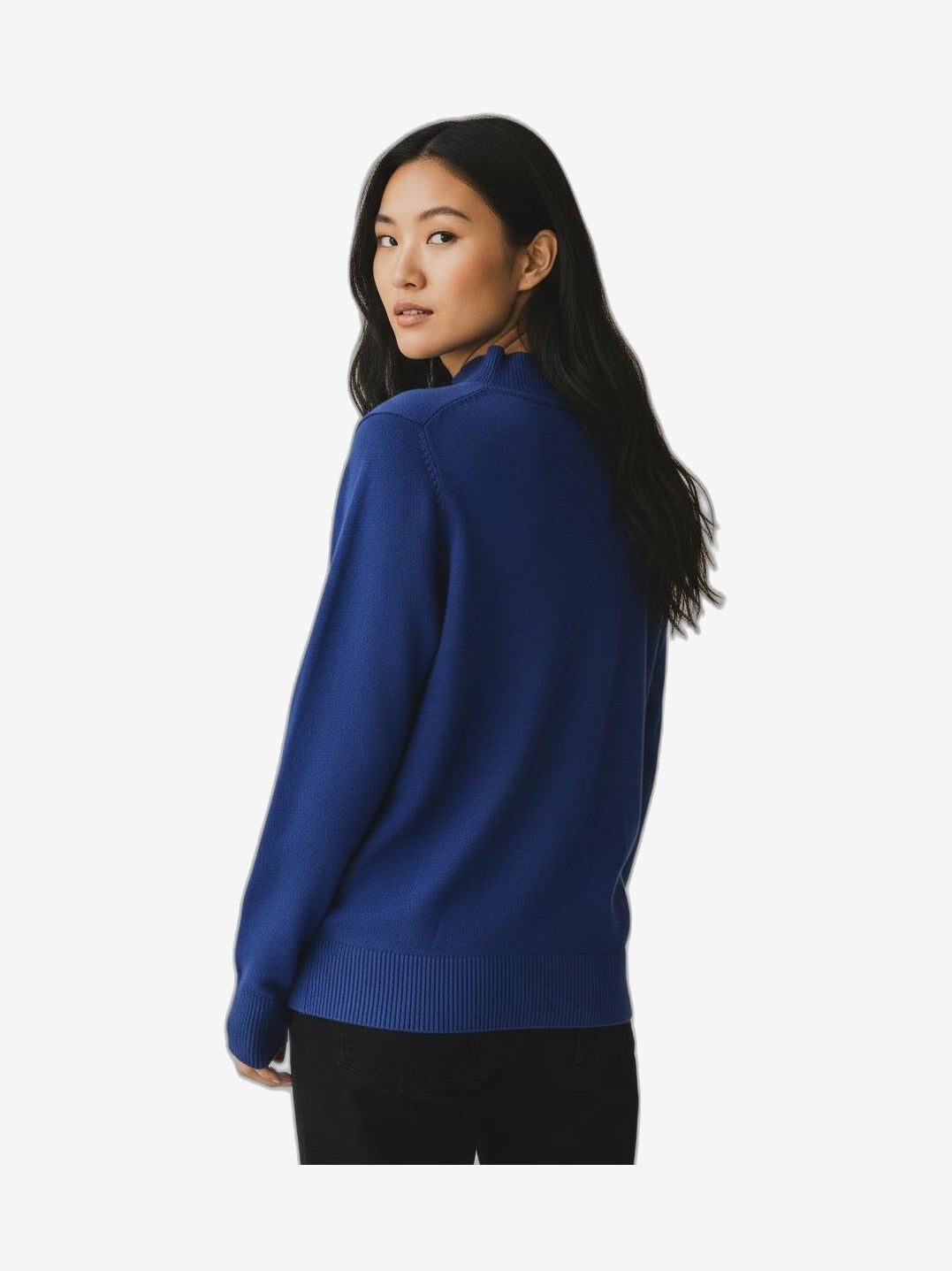 MARIUCCIA MILANO Lupetto Donna Blu Cotone Girocollo