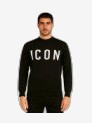 ICON Maglione Unisex Nero Viscosa Girocollo