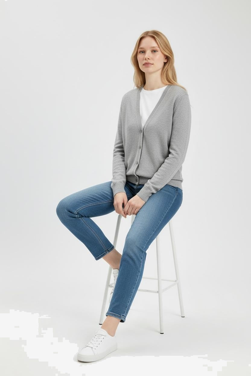MARIUCCIA MILANO Cardigan Donna Blu Cotone