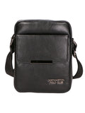 Obsidian Chic Men's Sling Bag - 100% PU Leather - Casual