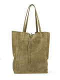 Women's Handbag Made in Italy - Lumena Prime Model - 100% Suede Leather