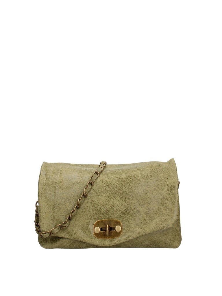 Women's Shoulder Bag - Made in Italy - Floralia Lux Model - Suede Leather