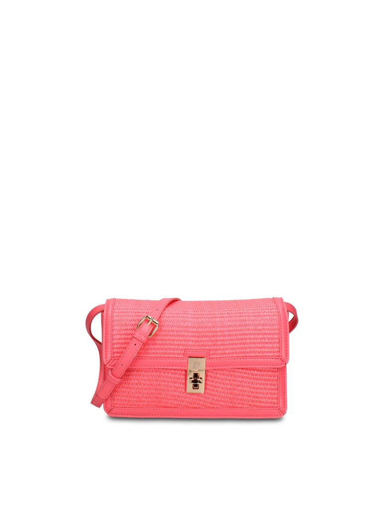Women's Shoulder Bag - Asteria Chic Design - Straw & Leather