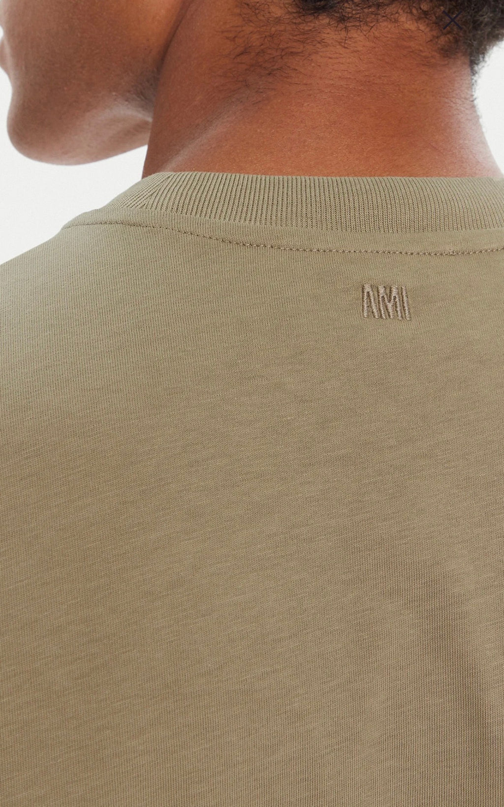 Ami Paris T-Shirt Uomo Verde Militare