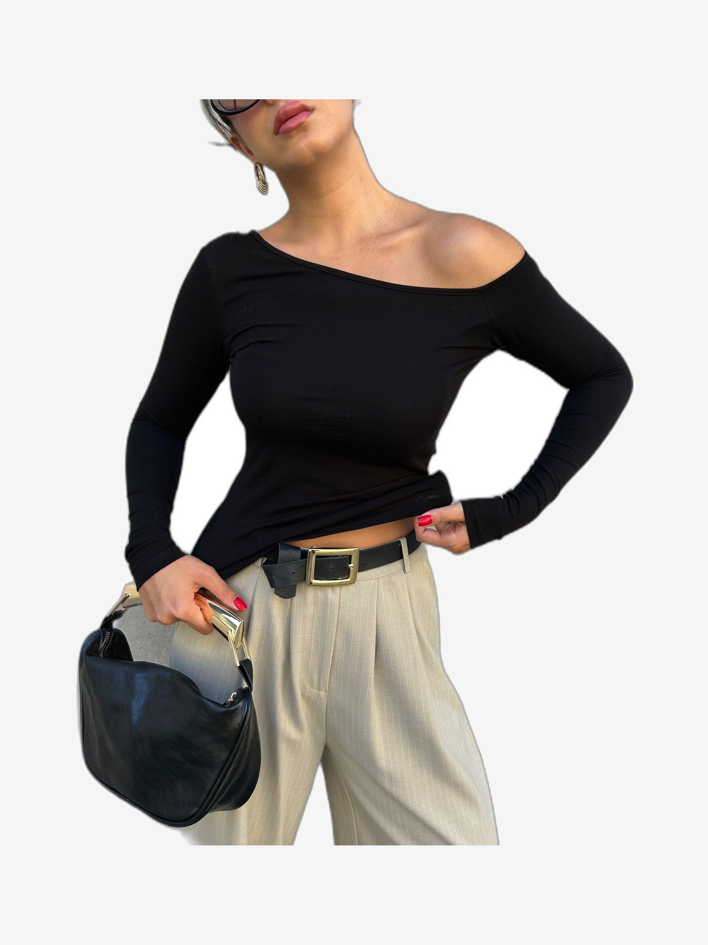 LONCA Damen-Pullover Schwarz