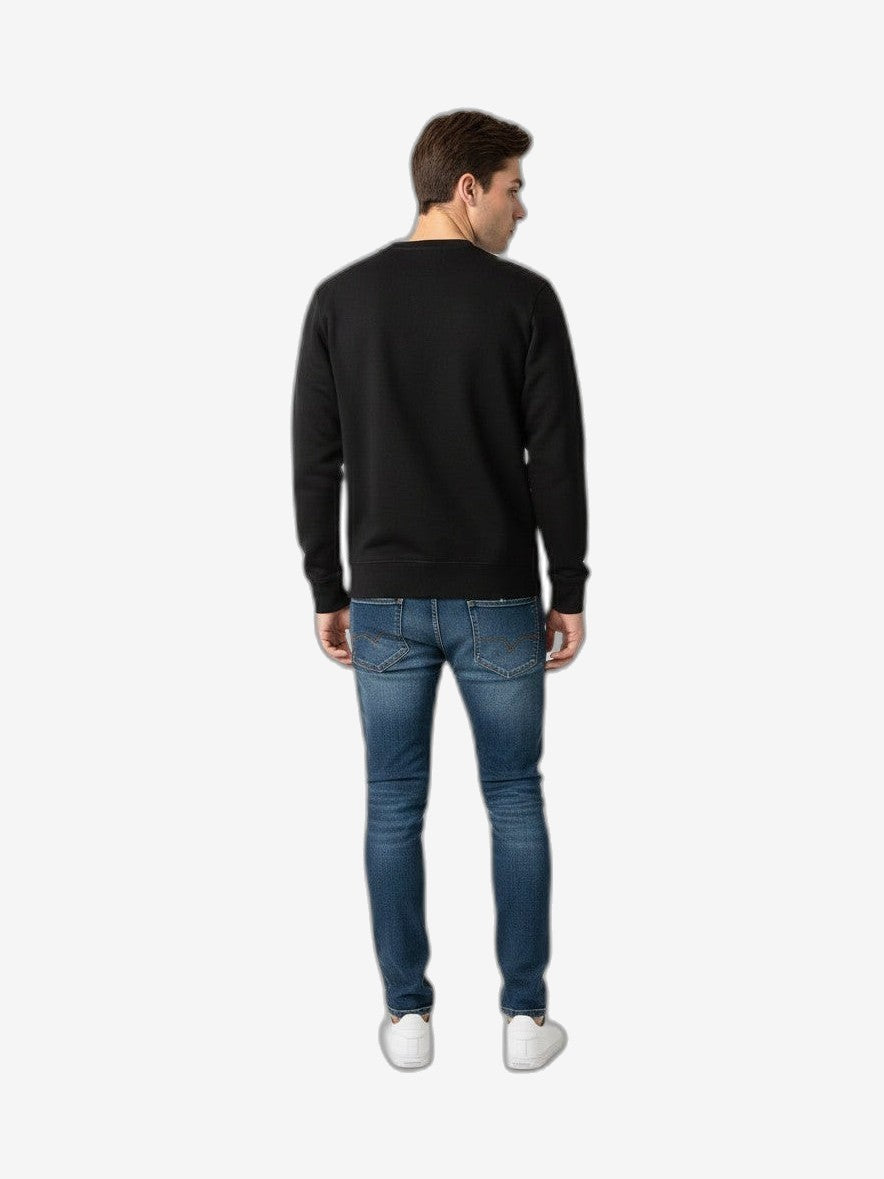 Sweat-shirt MSGM Homme Noir Coton Col Rond