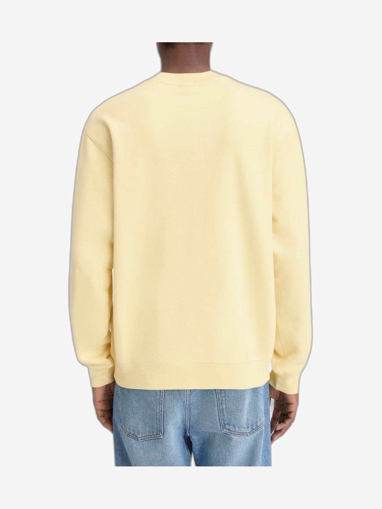 JACQUEMUS Sudadera Hombre Marfil Algodón Cuello Redondo