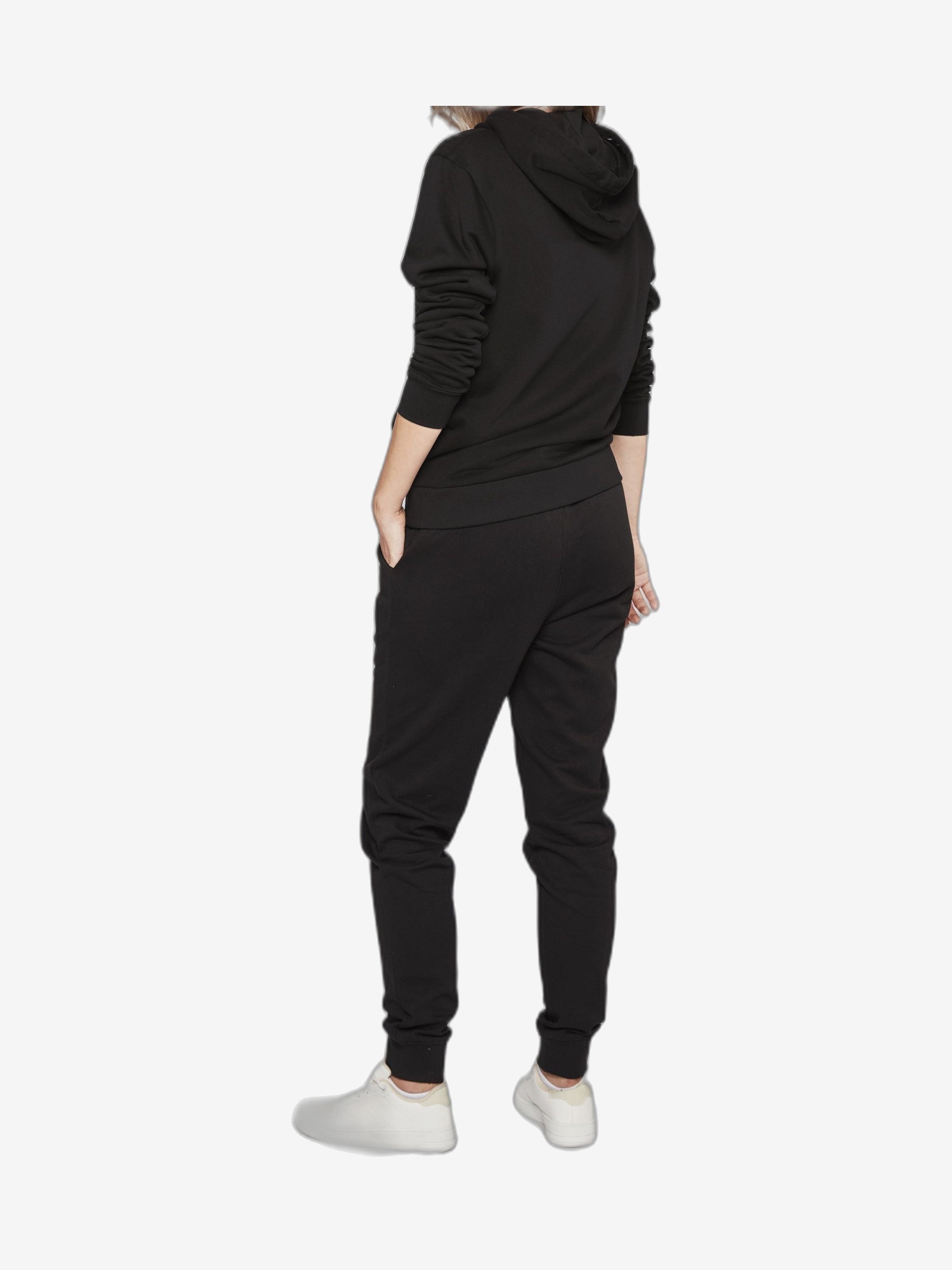 U.S. POLO Felpe Con Cappuccio Unisex Nero Cotone Con Cappuccio