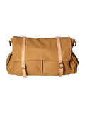 Shoulder Bag - Mina Model - Canvas & Genuine Leather